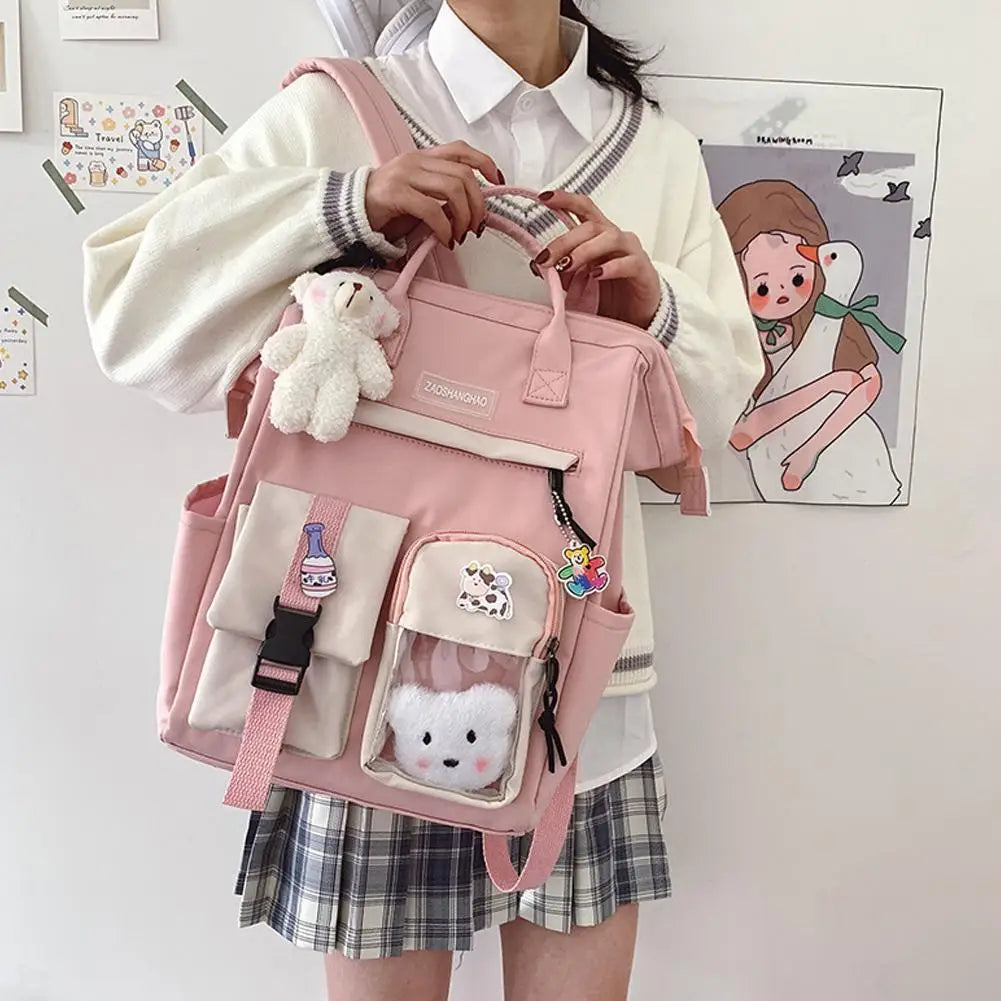 Waterproof Candy Colors Backpacks for Teenage Girls