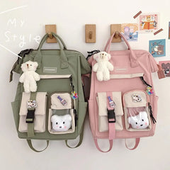 Waterproof Candy Colors Backpacks for Teenage Girls