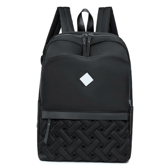 Oxford School Backpack Large Capacity Zipper Casual Bag