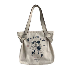 Large Capacity Canvas Cloth Bag Women Shopping Handbag Eco Totes