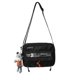 Japanese Nylon Crossbody Bag for Men Women, Casual Small Shoulder Bag