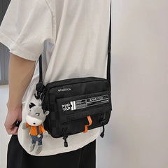 Japanese Nylon Crossbody Bag for Men Women, Casual Small Shoulder Bag