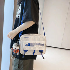 Japanese Nylon Crossbody Bag for Men Women, Casual Small Shoulder Bag
