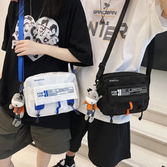 Japanese Nylon Crossbody Bag for Men Women, Casual Small Shoulder Bag