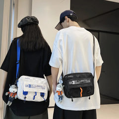 Japanese Nylon Crossbody Bag for Men Women, Casual Small Shoulder Bag