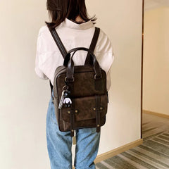 Student PU Leather Bag, Waterproof Schoolbag