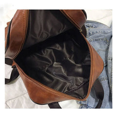 Student PU Leather Bag, Waterproof Schoolbag
