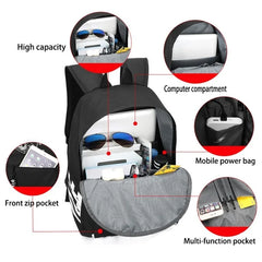 Teen School Backpack USB Anti-theft Laptop Waterproof Bag