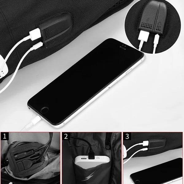 Teen School Backpack USB Anti-theft Laptop Waterproof Bag