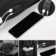 Teen School Backpack USB Anti-theft Laptop Waterproof Bag