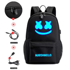Teen School Backpack USB Anti-theft Laptop Waterproof Bag