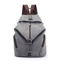 Canvas Backpack School Lady Girl