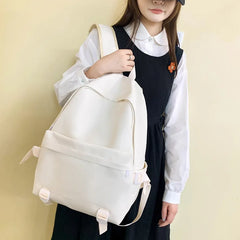 Preppy Style Girls' Backpack Waterproof Class Bag for Youth Women