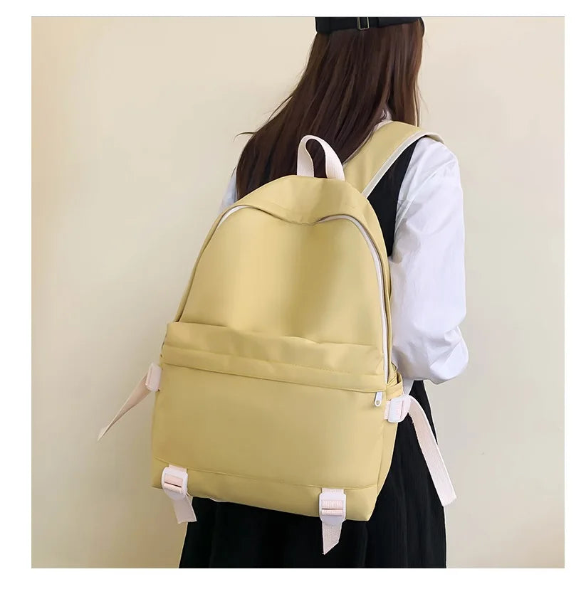 Preppy Style Girls' Backpack Waterproof Class Bag for Youth Women