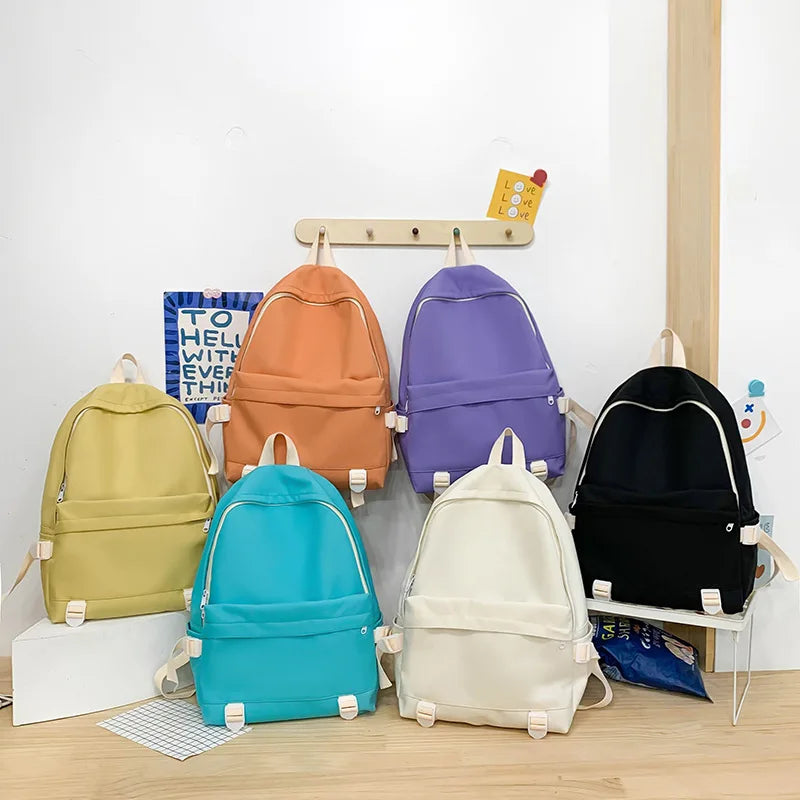 Preppy Style Girls' Backpack Waterproof Class Bag for Youth Women