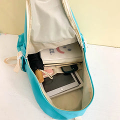 Preppy Style Girls' Backpack Waterproof Class Bag for Youth Women