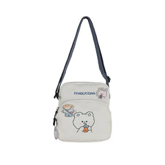 Solid Mini Straw Crossbody Bag for Women
