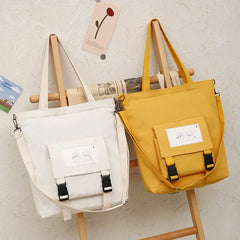 Large Capacity Women's Canvas Shoulder Bag Casual Messenger Handbag
