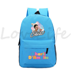 Charli Damelio Backpack Women Travel Knapsacks
