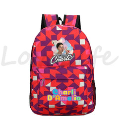 Charli Damelio Backpack Women Travel Knapsacks