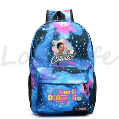 Charli Damelio Backpack Women Travel Knapsacks