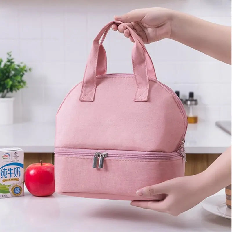 Students Portable Lunch Bag Insulated Thermal Food Lunch Box