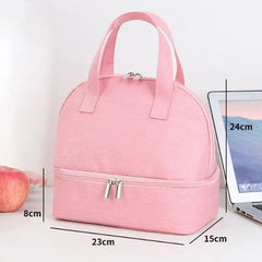 Students Portable Lunch Bag Insulated Thermal Food Lunch Box