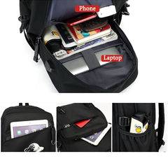 Goku Luminous Backpack USB Charging for Teenagers Travel Large Capacity