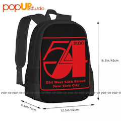 Studio 54 Disco Mirror Ball Backpack Soul 70S 80S Night Club Bag