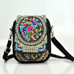 Ethnic Retro Mini Embroidered Bag Wallet for Women