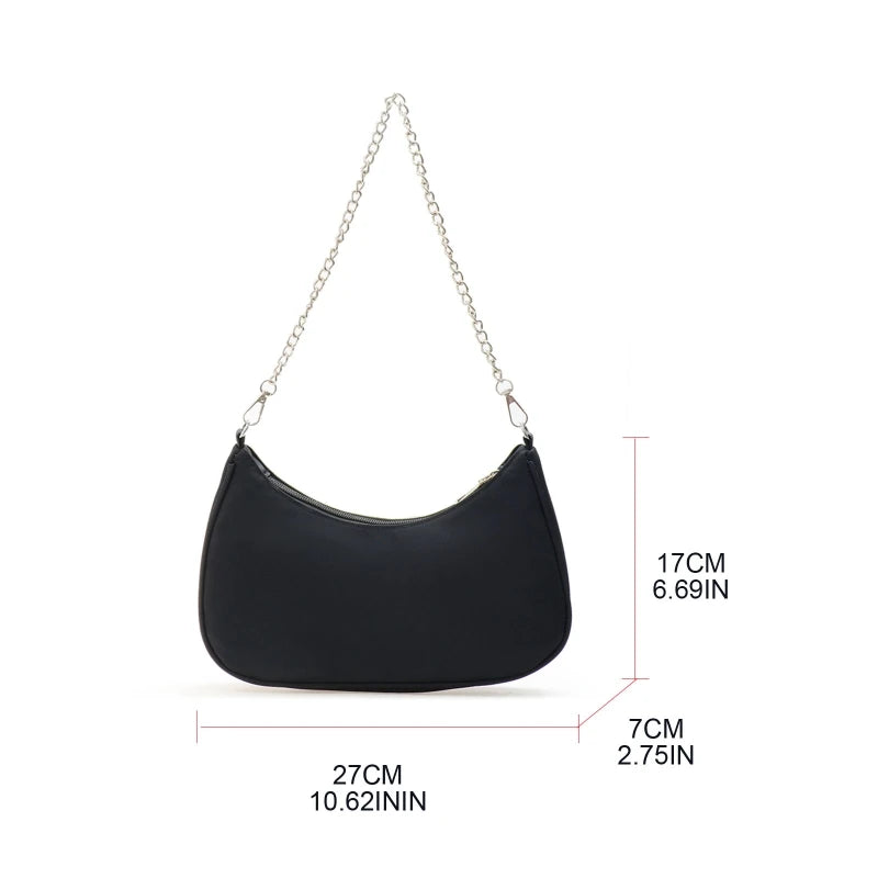 Stylish Armpit Underarm Bags for Women Chain Strap Shoulder Bags