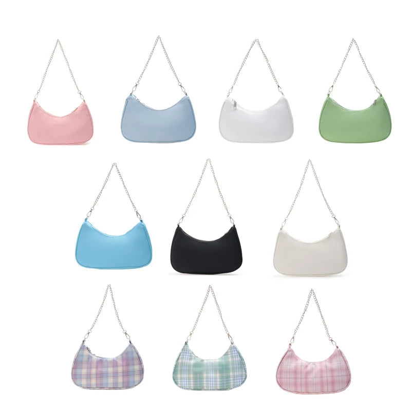 Stylish Armpit Underarm Bags for Women Chain Strap Shoulder Bags