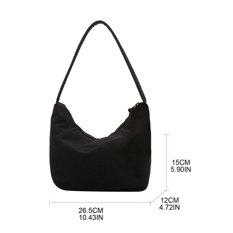 Large Capacity Underarm Bag for Women Girls Stylish Shoulder Handbag
