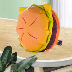 Stylish Hamburger Daypack Laptop Storage Cheeseburger Backpack for Travel