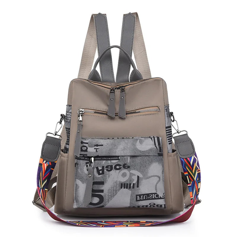 Stylish Oxford Backpacks Women Anti-theft Travel Female Shoulder Bag