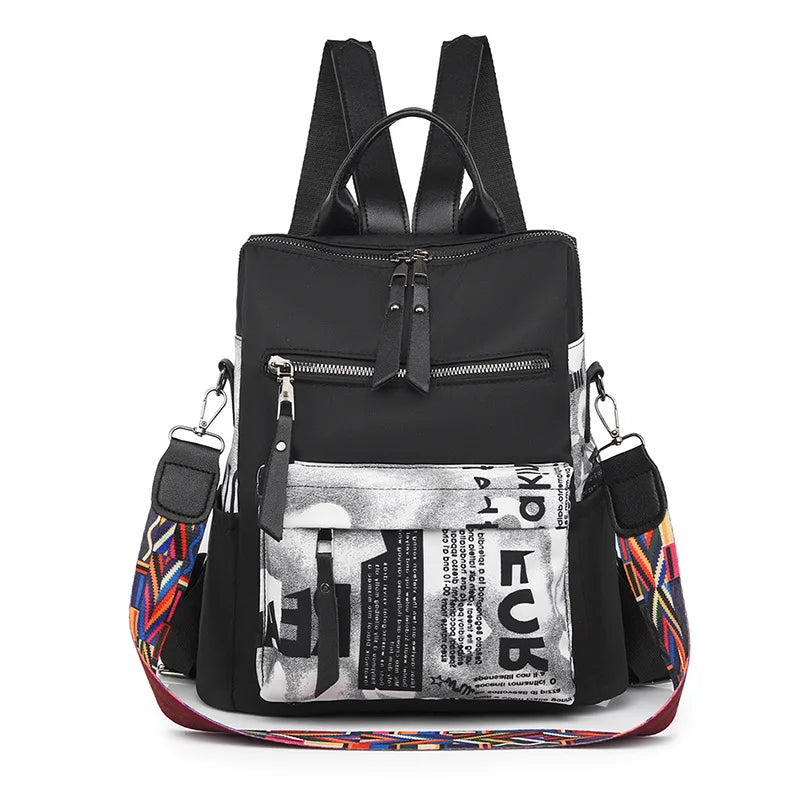 Stylish Oxford Backpacks Women Anti-theft Travel Female Shoulder Bag