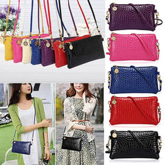 Stylish Phone Pouch Faux Leather Shoulder Bag Women Wallet