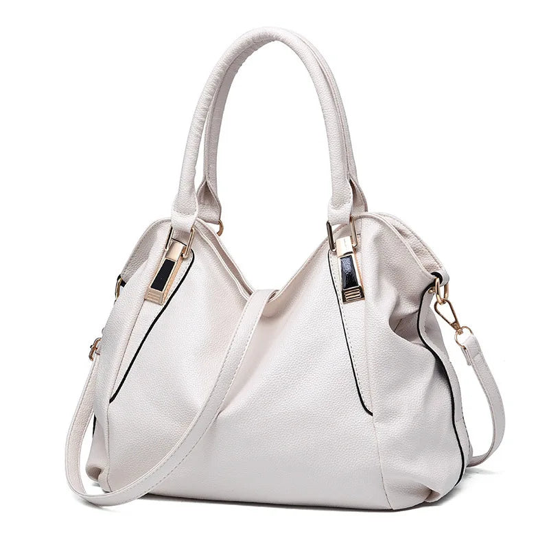 Stylish Soft Leather Handbag for Women Large Capacity One-shoulder Crossbody Bag