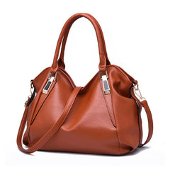 Stylish Soft Leather Handbag for Women Large Capacity One-shoulder Crossbody Bag