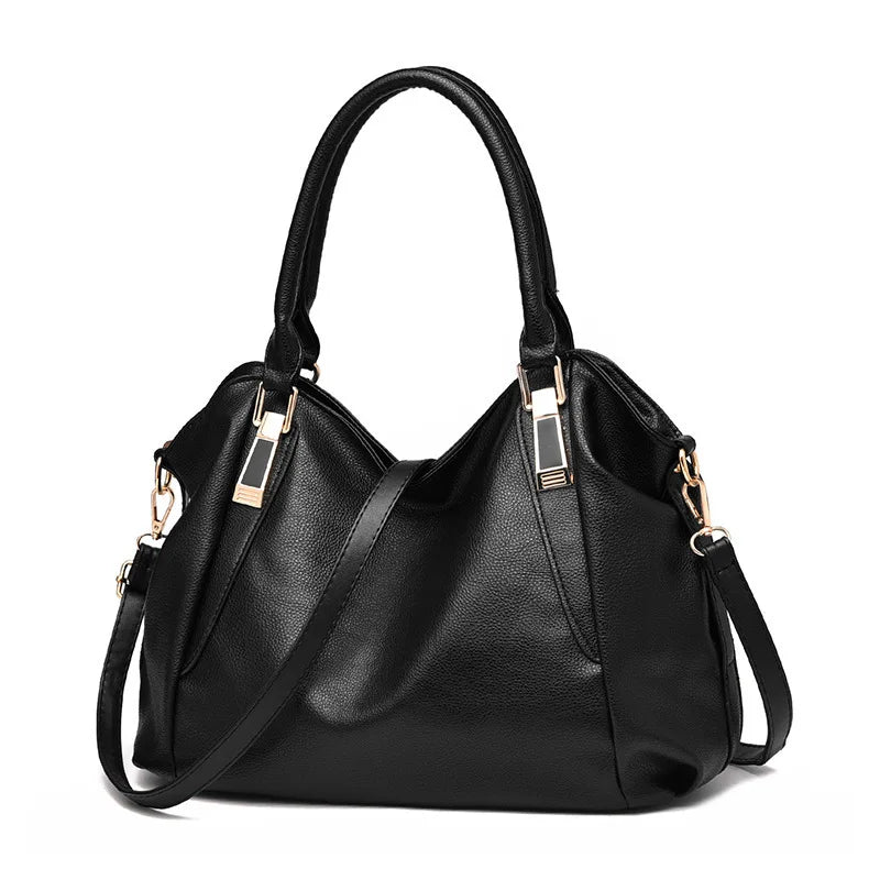 Stylish Soft Leather Handbag for Women Large Capacity One-shoulder Crossbody Bag