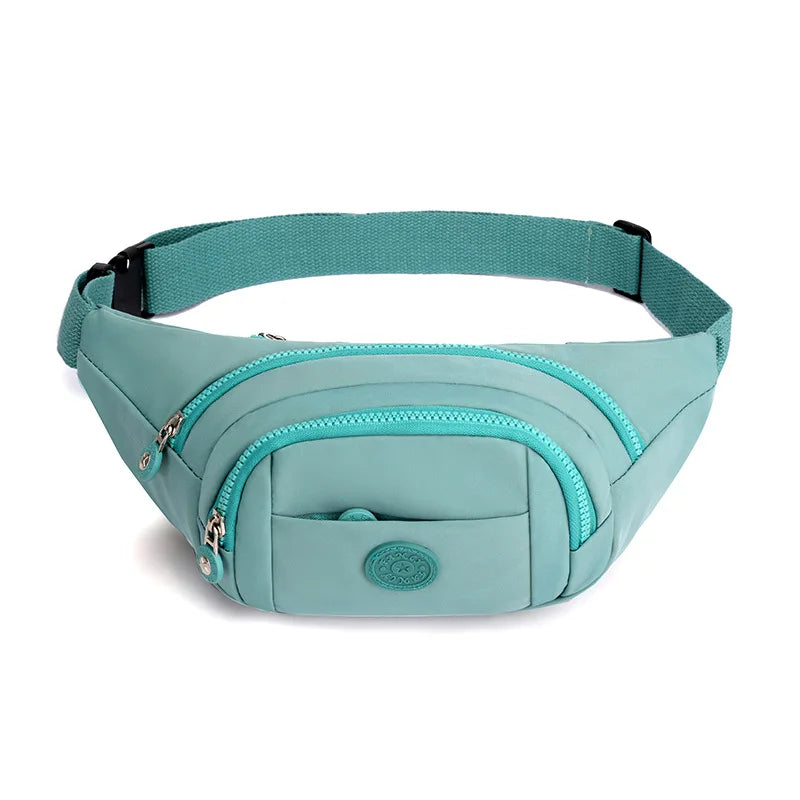 Women's Nylon Waist Bag Sports Fanny Pack
