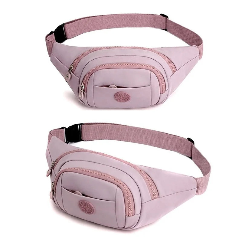 Women's Nylon Waist Bag Sports Fanny Pack