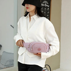 Women's Nylon Waist Bag Sports Fanny Pack