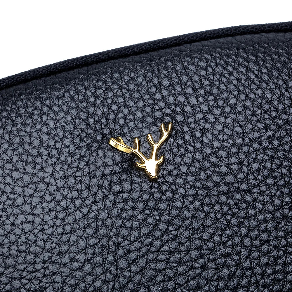 Three-Layer Zipper Cow Leather Shoulder Bag Women's Handbags Crossbody Bag