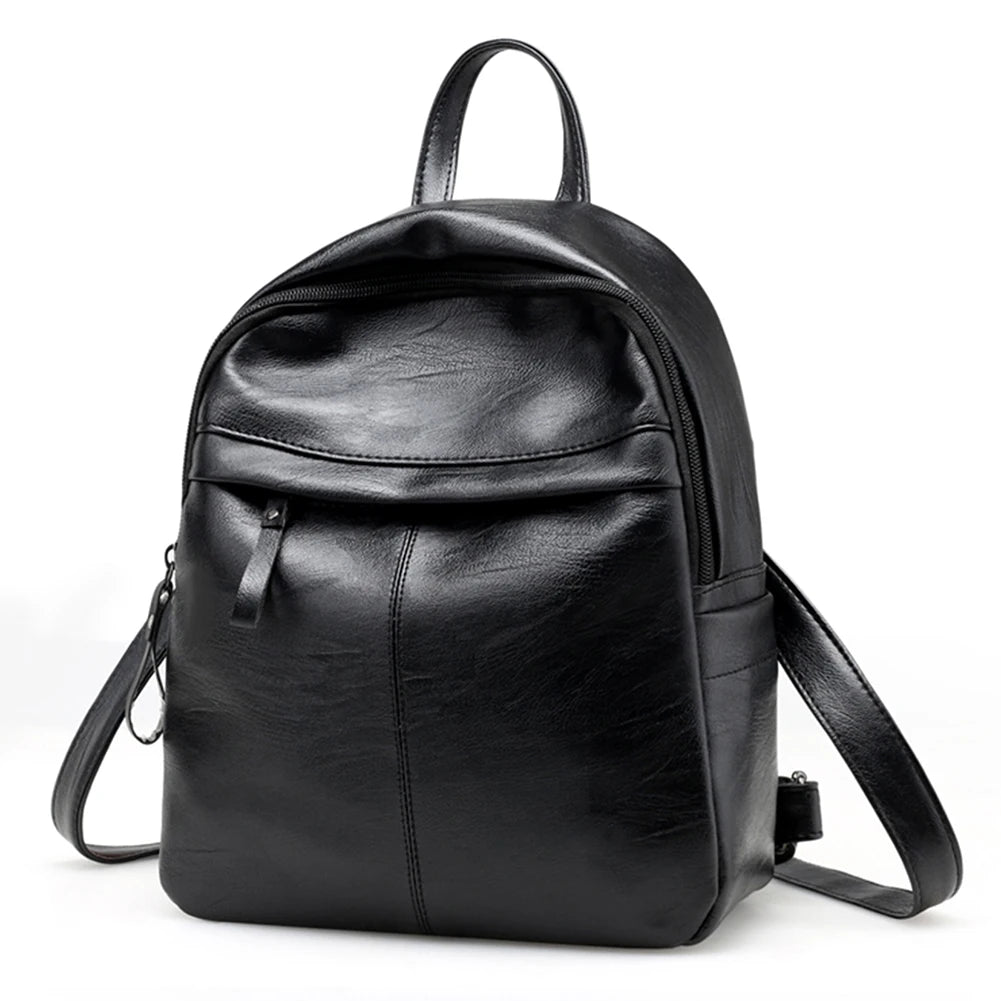 Women Backpack Preppy Style Rucksack PU Leather Handbags