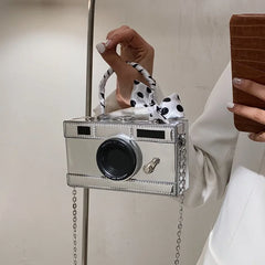 Women Camera Crossbody PU Leather Shoulder Bag Handbag