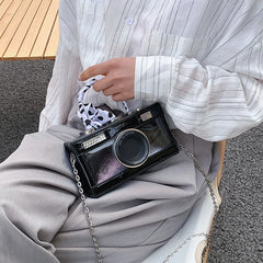 Women Camera Crossbody PU Leather Shoulder Bag Handbag