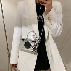 Women Camera Crossbody PU Leather Shoulder Bag Handbag