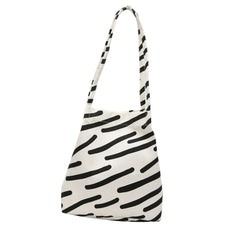 Stylish Women Canvas Shoulder Bag Large Capacity Grocery Handbags