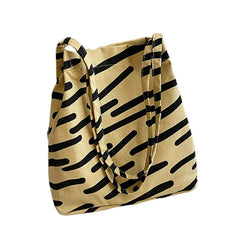Stylish Women Canvas Shoulder Bag Large Capacity Grocery Handbags